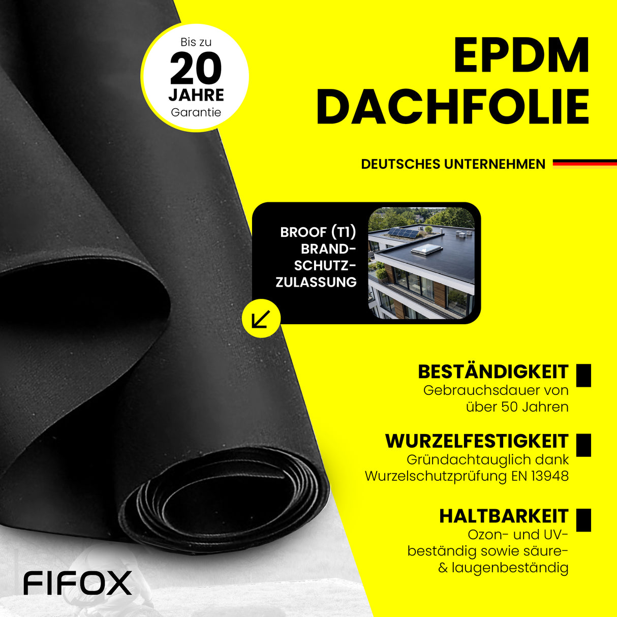 FiFox EPDM Dachfolie 1,5 mm Expert - dachfolien.de