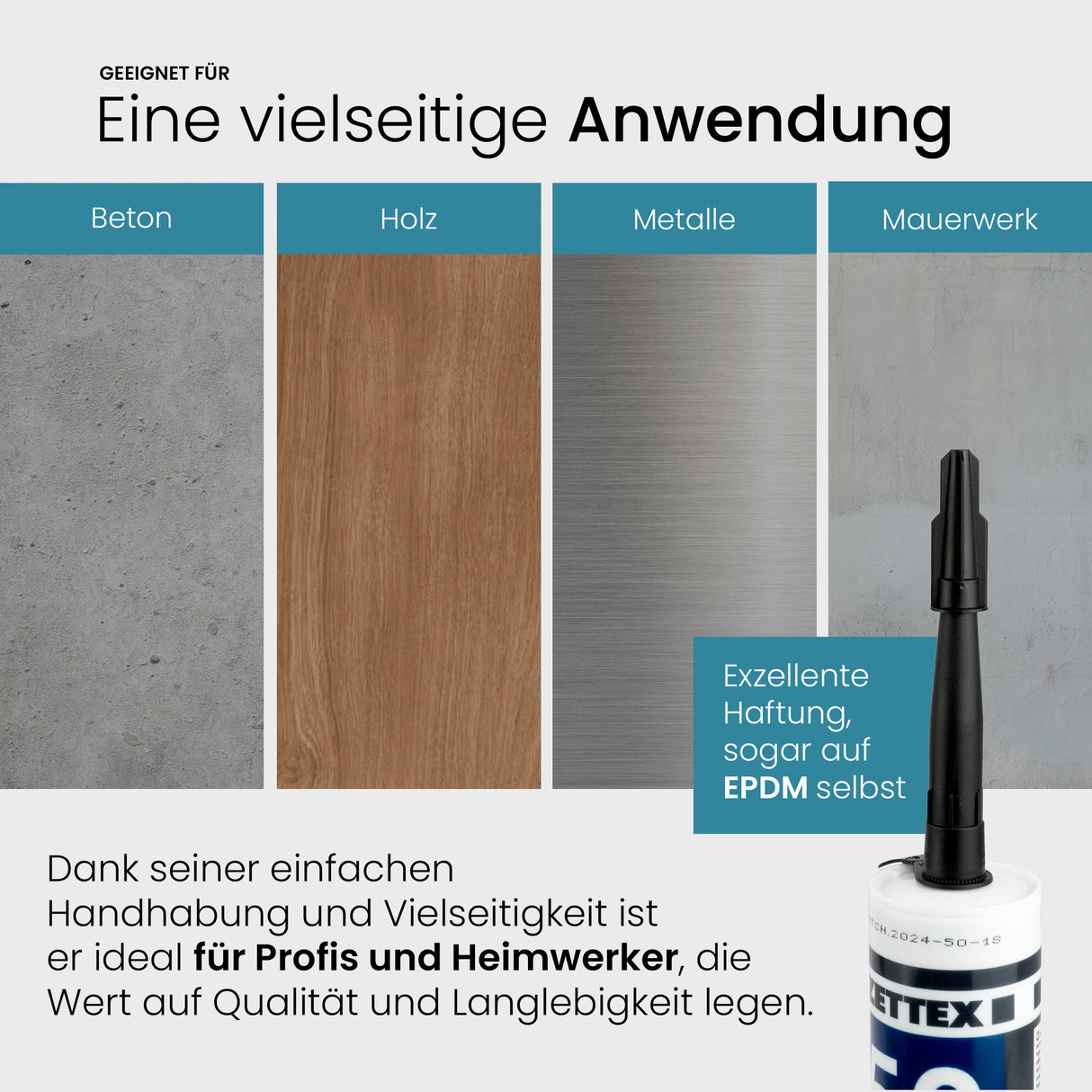 EPDM Abdichtungskleber - Zettex MS50 - dachfolien.de