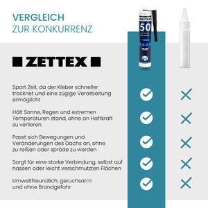 EPDM Abdichtungskleber - Zettex MS50 - dachfolien.de