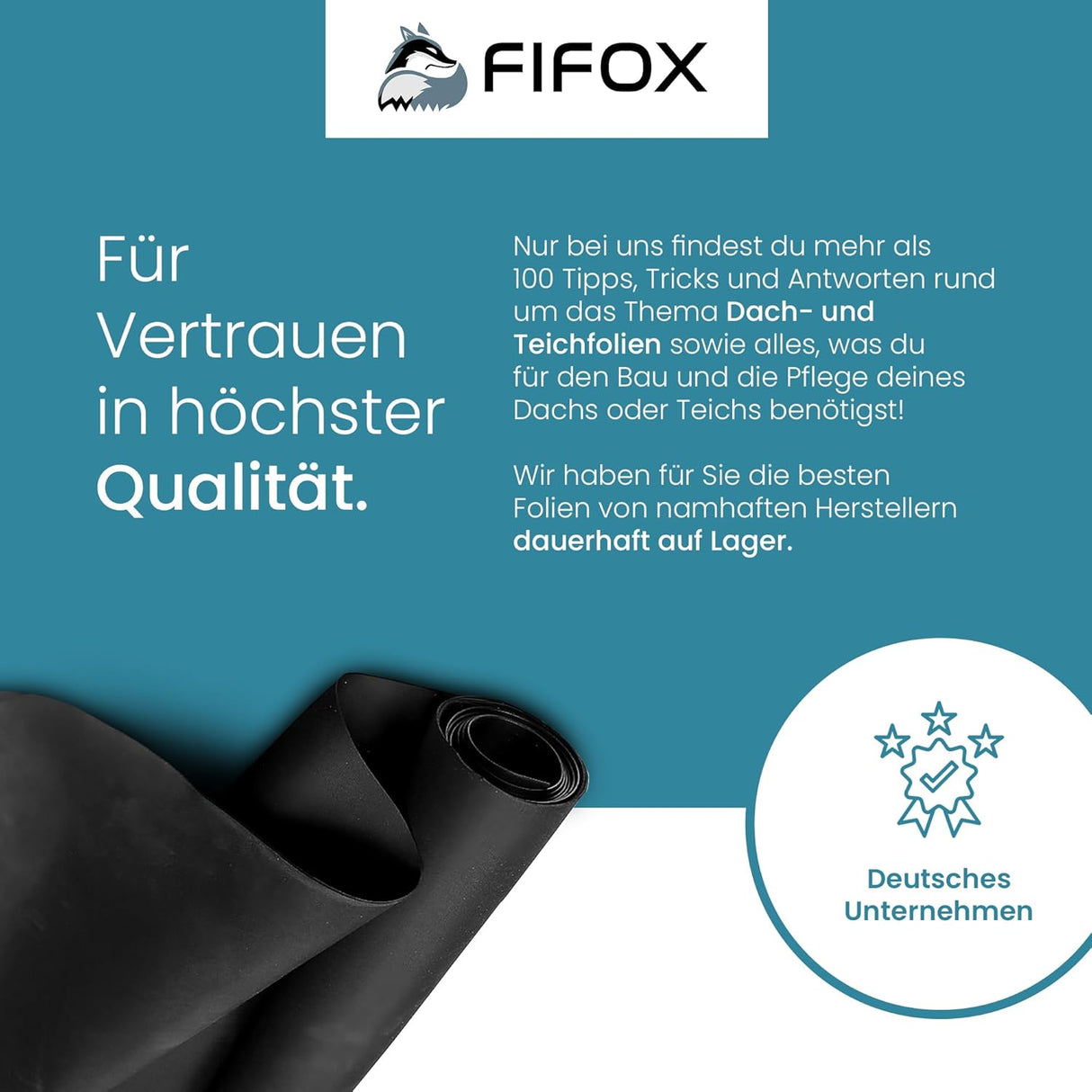 FiFox EPDM Dachfolie Classic 1,2 mm